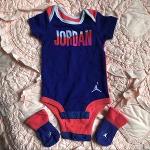 Jordan Brand Baby Girl Onesie Set